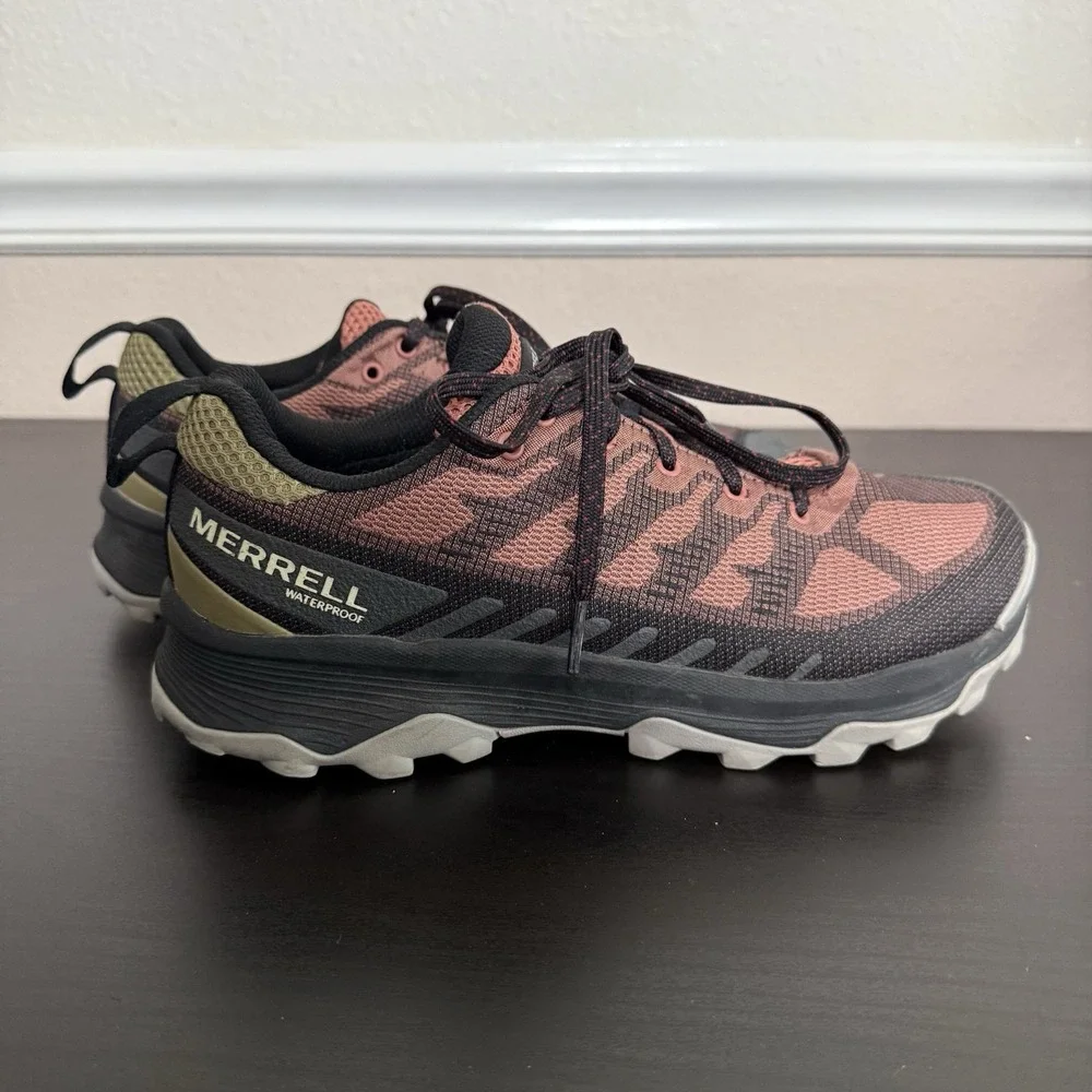 Merrell Women's Speed Eco WP Sedona Herb Size 9.5 J037184 Hiking Outdoor Shoes‎